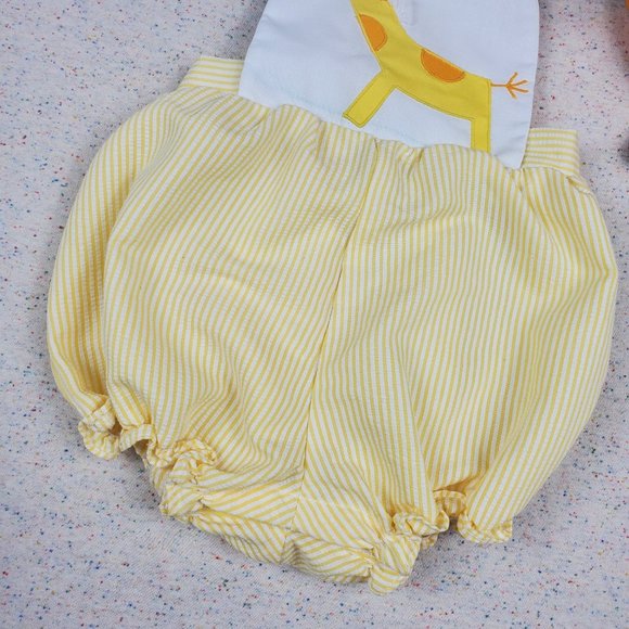 Vintage Giraffe Sunsuit & Jacket Set 12 months - Picture 4 of 11